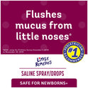 Little Remedies Saline Spray and Drops, Safe for Newborns, Gently Wash Away Mucus, 1 fl oz