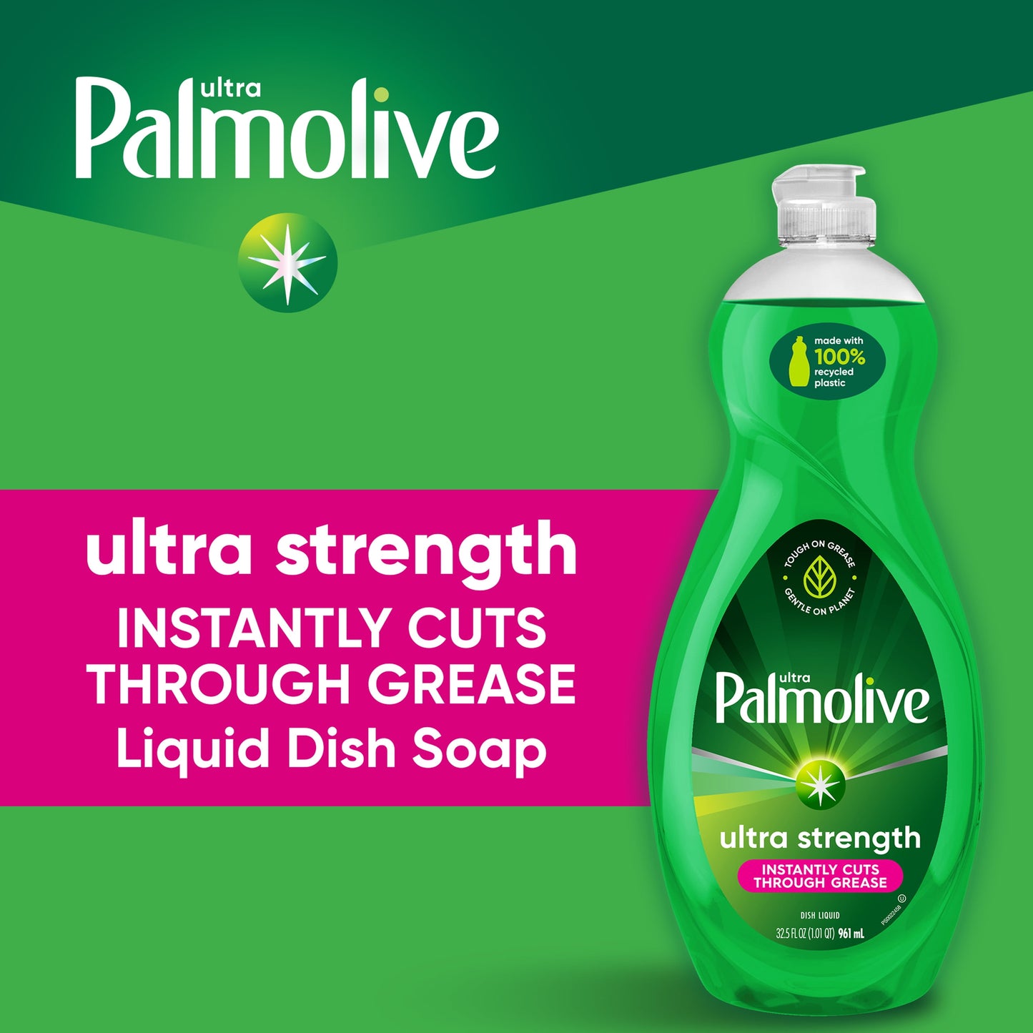 Palmolive Liquid Dishwashing Dish Soap, Fresh Scent, 32.5 Fluid Ounce