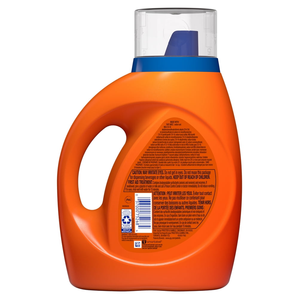 Tide Ultra Oxi Liquid Laundry Detergent, 24 Loads, 37 fl oz