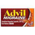 Advil Migraine Pain and Headache Reliever Ibuprofen, 200 mg Liquid Filled Capsules, 80 Count