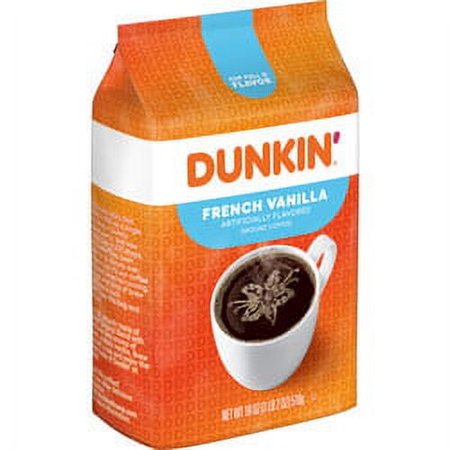 Dunkin' 18 Ounce French Vanilla Roast & Ground Coffee Bag