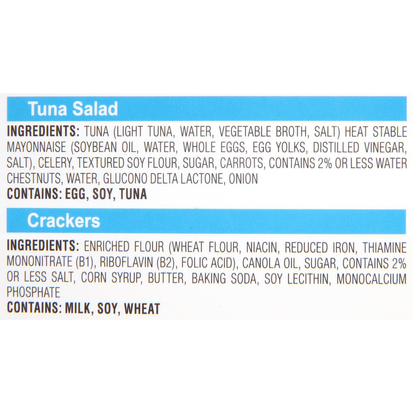 Bumble Bee? Snack on the Run! Tuna Salad with Crackers 3.5 oz. Box