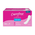 CAREFREE® Panty Liners, Extra Long, Flat, Unscented, 8 Hour Odor Control, 100ct