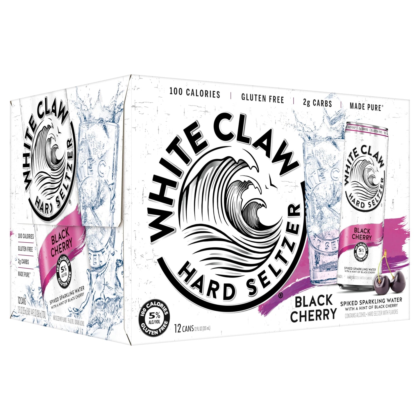 White Claw® Hard Seltzer Black Cherry 12 Pack, 5% ABV