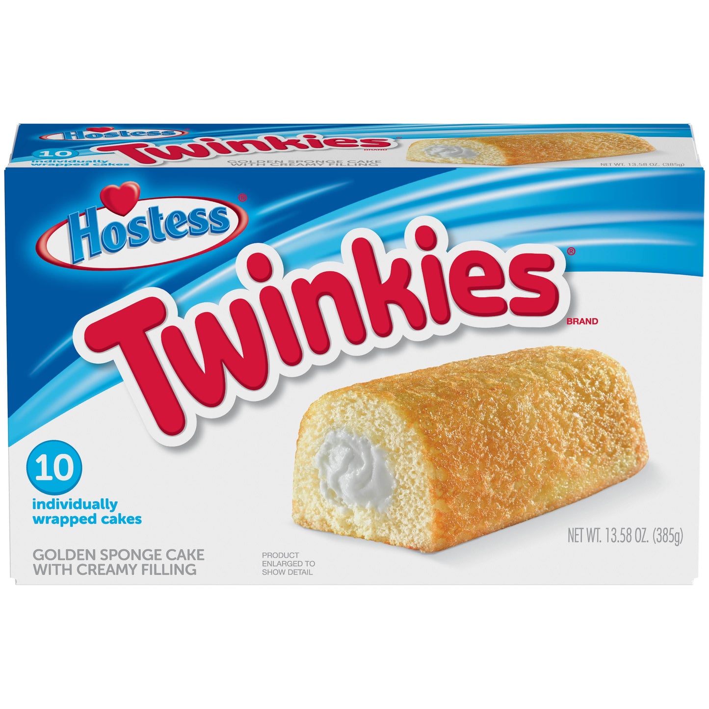 HOSTESS TWINKIES, Creamy Golden Sponge Cake, Individually Wrapped - 13.58 oz, 10 Count