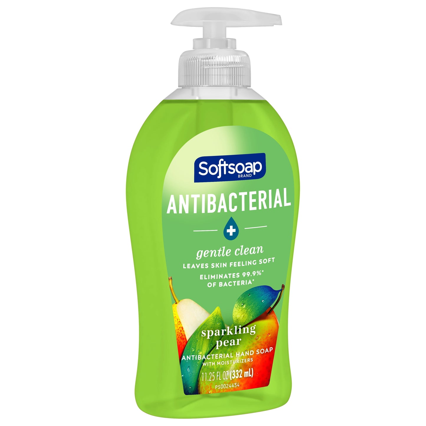 Softsoap Antibacterial Liquid Hand Soap, Sparkling Pear Scent Hand Soap, 11.25 oz Bottle