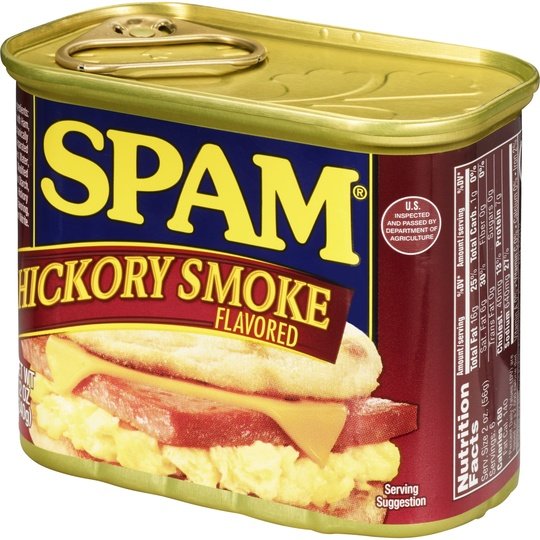 SPAM Hickory Smoke Flavored, 7 g protein per serving, 12 oz Aluminum Can