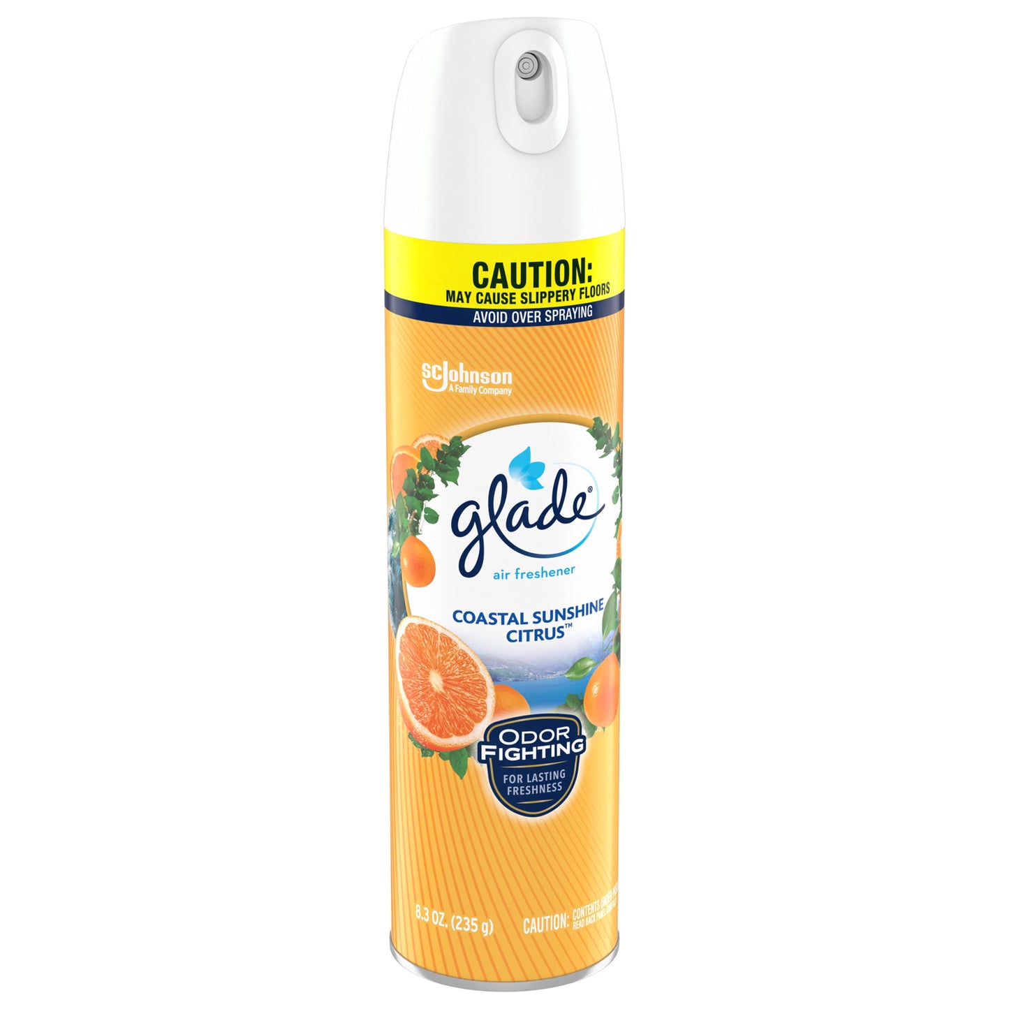 Glade Aerosol Spray, Air Freshener for Home, Coastal Sunshine Citrus Scent, Fragrance Infused with Essential Oils, Invigorating and Refreshing, with 100% Natural Propellent, 8.3 oz