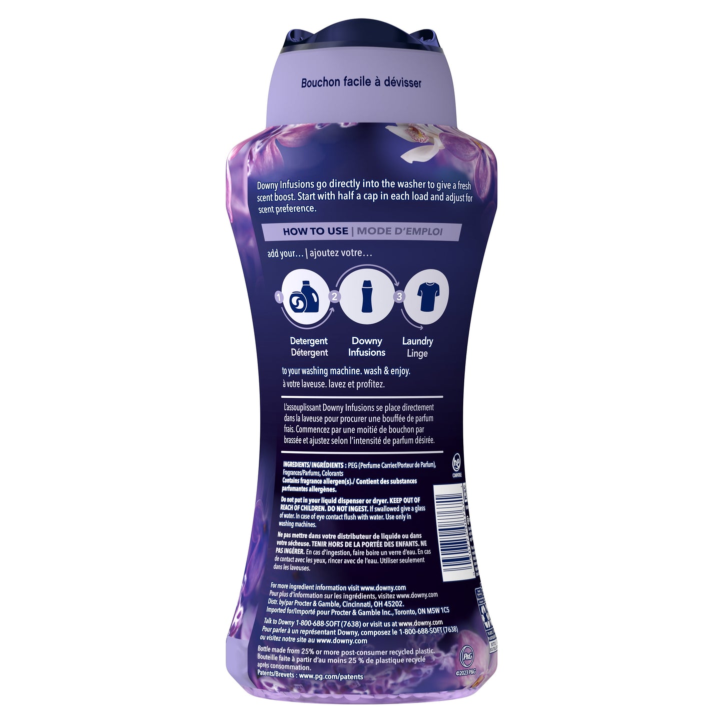Downy Infusions In-Wash Scent Booster Beads, CALM, Lavender, 24 oz