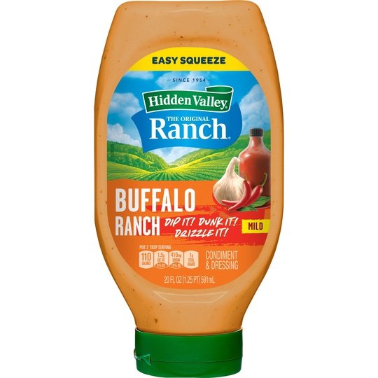 Hidden Valley Gluten Free Buffalo Ranch Dipping Sauce, Topping and Dressing, 20 fl oz