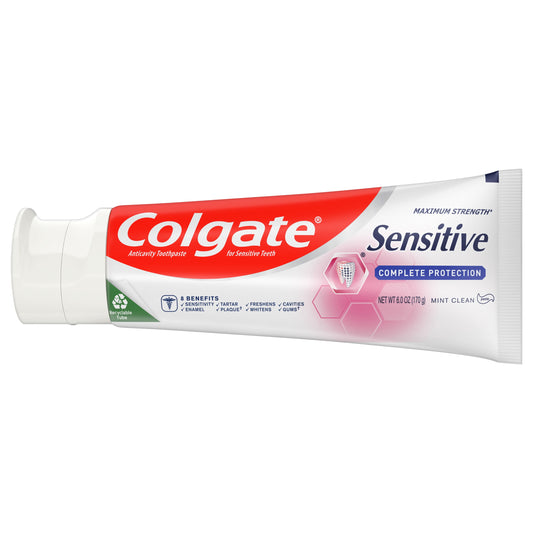 Colgate Sensitive Complete Protection Toothpaste, Sensitive Teeth Toothpaste, Mint, 6 Oz Tube