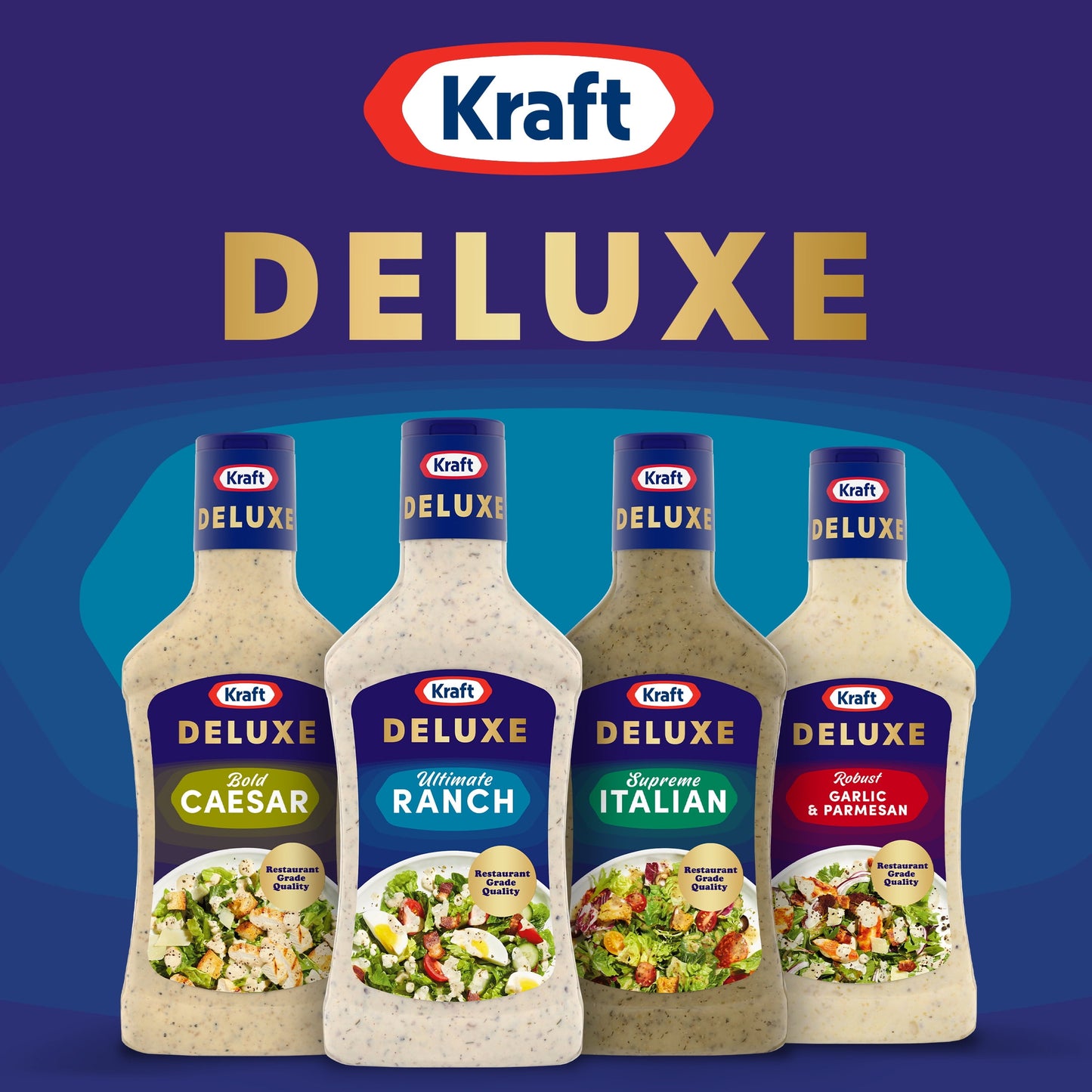 Kraft Deluxe Ultimate Ranch Dressing, 16 oz Bottle