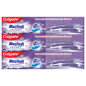 Colgate Max Fresh Knockout Toothpaste, Whitening Toothpaste with Mini Breath Strips, Mint Fusion, 3 Pack, 6.3 Oz Tubes