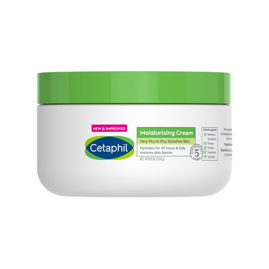 Cetaphil Moisturizing Cream, Hydrating Moisturizing for Dry to Very Dry, Sensitive Skin, 8.8oz