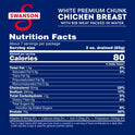 (2 Pack) Swanson White Premium Chunk Canned Chicken Breast in Water, Fully Cooked Chicken, 12.5 oz Can