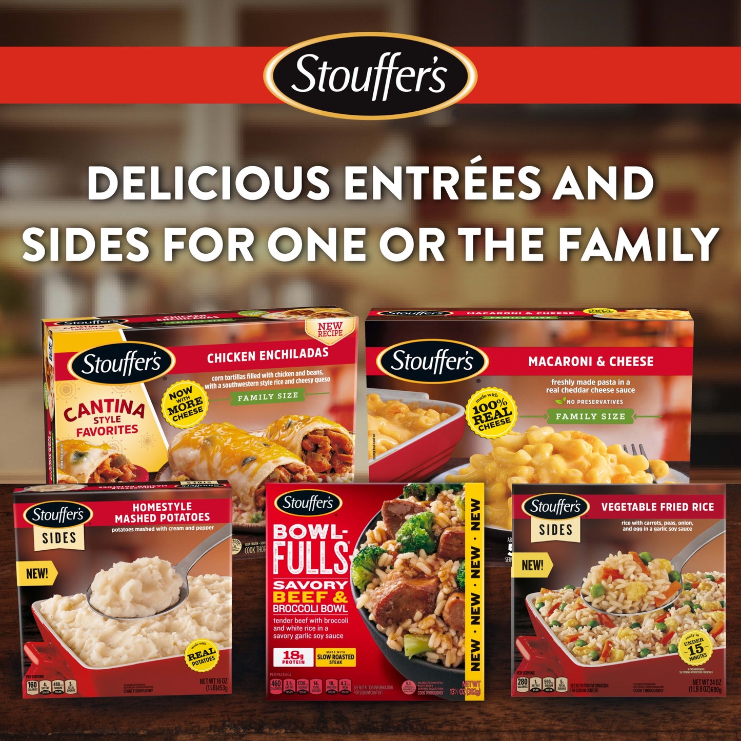 Stouffer's Chicken Enchiladas Family Size Frozen Meal, 30 oz (Frozen)