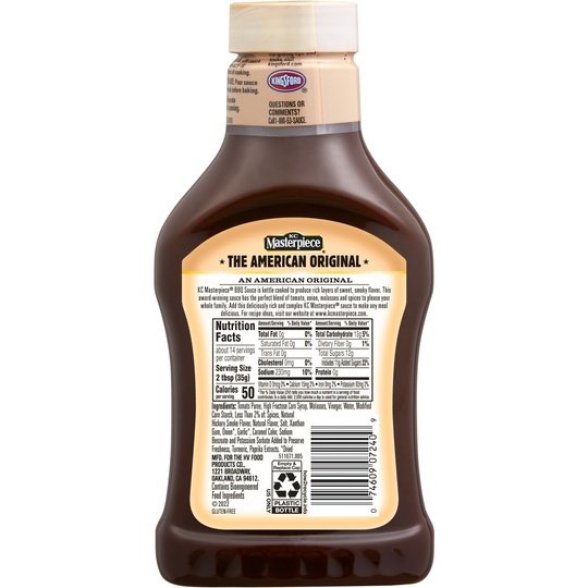 KC Masterpiece Original Barbecue Sauce, 18 oz