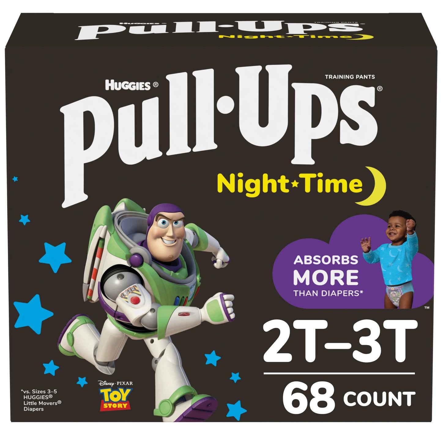Pull-Ups Boys' Night-Time Training Pants, 2T-3T, 68 Ct – instafresh