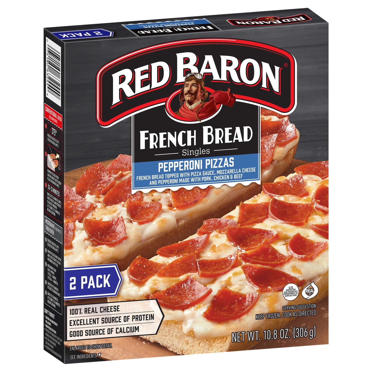 Red Baron Frozen Pizza French Bread Pepperoni