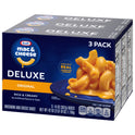 Kraft Deluxe Original Cheddar Mac N Cheese Macaroni and Cheese Dinner, 3 ct Pack, 14 oz Boxes