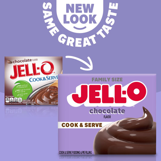Jell-O Cook & Serve Chocolate Pudding Mix & Pie Filling, 5 oz. Box