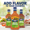 Kraft Zesty Italian Salad Dressing Family Size, 24 fl oz Bottle