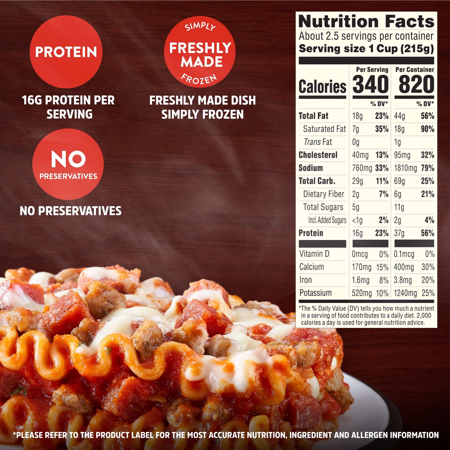 Stouffer's Meat Lovers Lasagna Large Size Frozen Frozen Meal, 18 oz (Frozen)