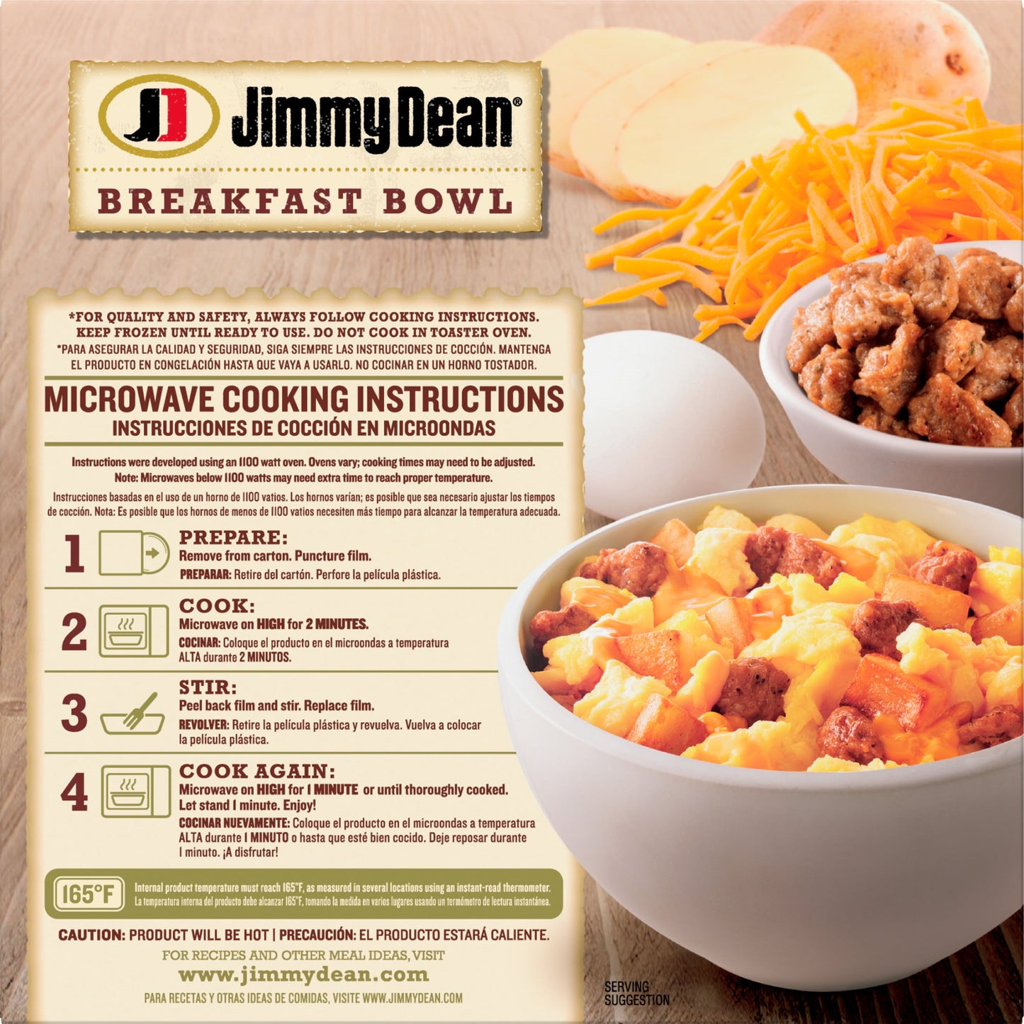 Jimmy Dean Sausage Breakfast Bowl, 7 oz (Frozen)