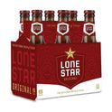 Lone Star Beer, 6 Pack, 12 fl oz Glass Bottles, 4.6% ABV, Domestic Lager