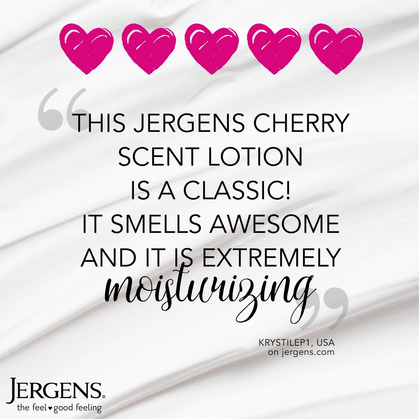 Jergens Hand and Body Lotion, Original Scent Dry Skin Moisturizing Body Lotion, with Cherry Almond Essence, 21 Oz