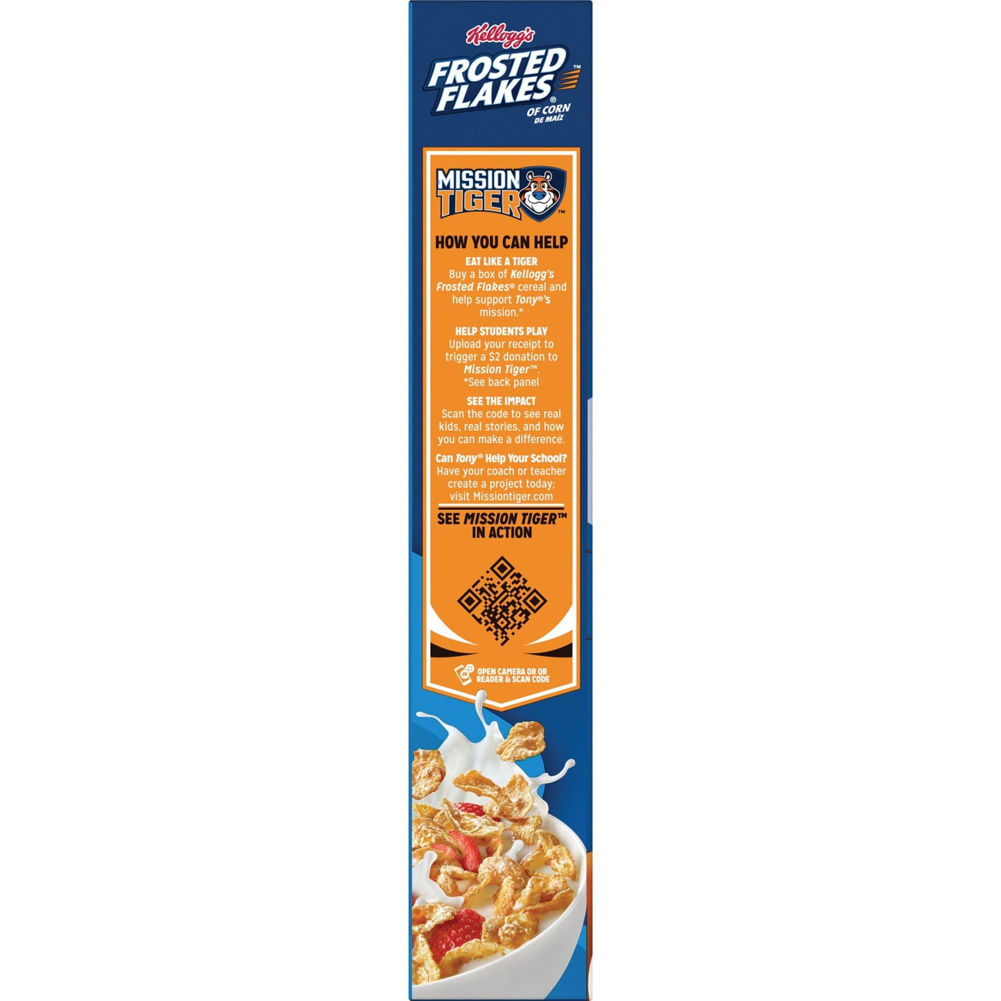 Kellogg's Frosted Flakes Original Breakfast Cereal, 12 oz Box