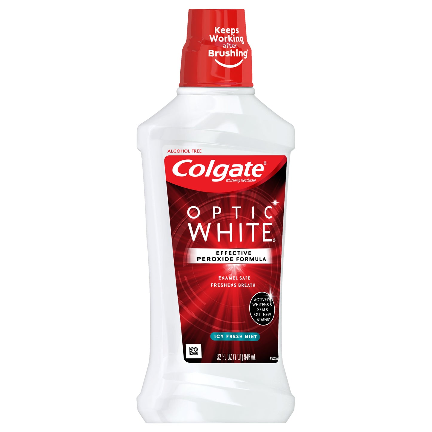 Colgate Optic White Whitening Mouthwash, Fresh Mint 946 mL, 32 fl oz