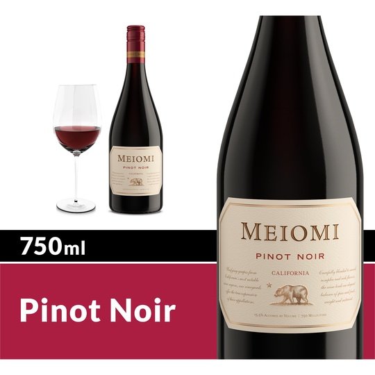 Meiomi California Pinot Noir Red Wine, 750 ml Bottle, 13.5% ABV