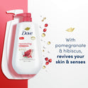 Dove Rejuvenating Long Lasting Gentle Body Wash, Pomegranate and Hibiscus, 30.6 fl oz