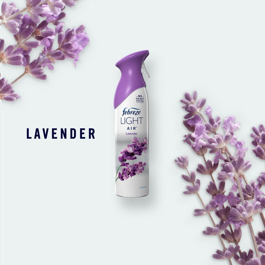 Febreze Light Odor-Fighting Air Freshener, Lavender, 8.8 oz, 2 Count