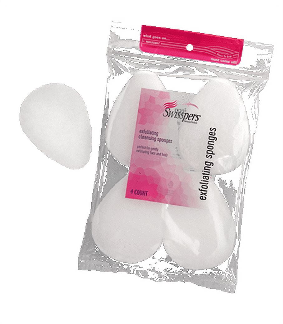 Swisspers Premium 4 pc Exfoliating Sponge