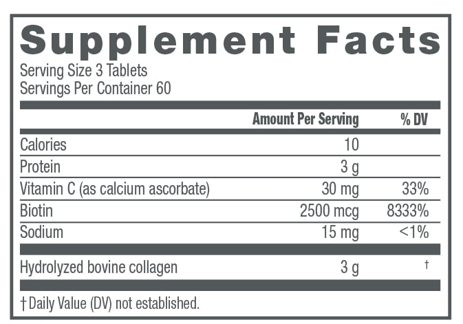 NeoCell Collagen Tablets with Vitamin C and Biotin, 180 Count