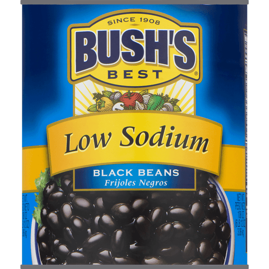 Bush's Low Sodium Black Beans, 108 oz, Can