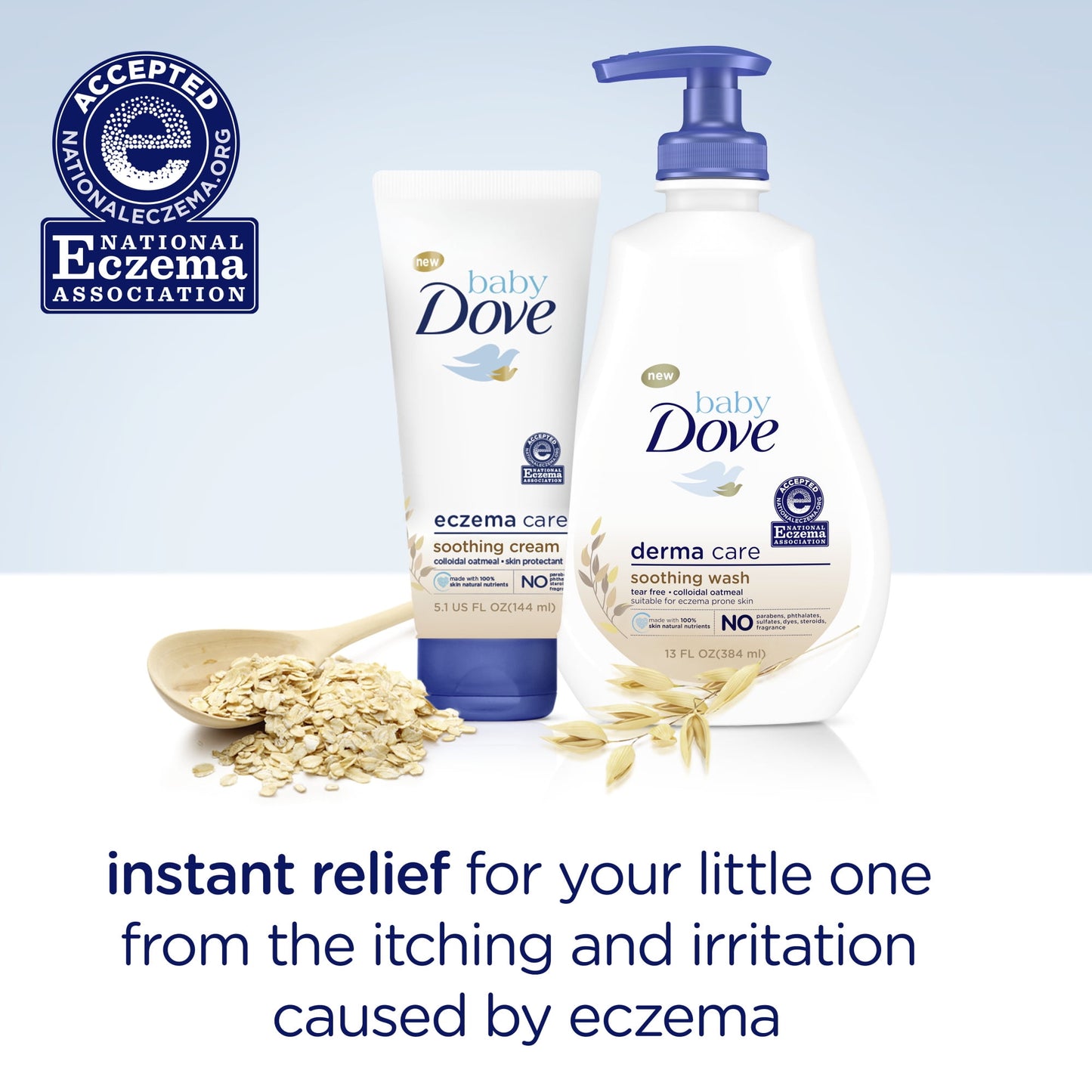 Baby Dove Derma Care Soothing Liquid Body Wash for Baby Eczema, 13 oz