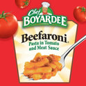 Chef Boyardee Beefaroni Beef Macaroni, Microwave Pasta, 4 Pack, 15 Oz