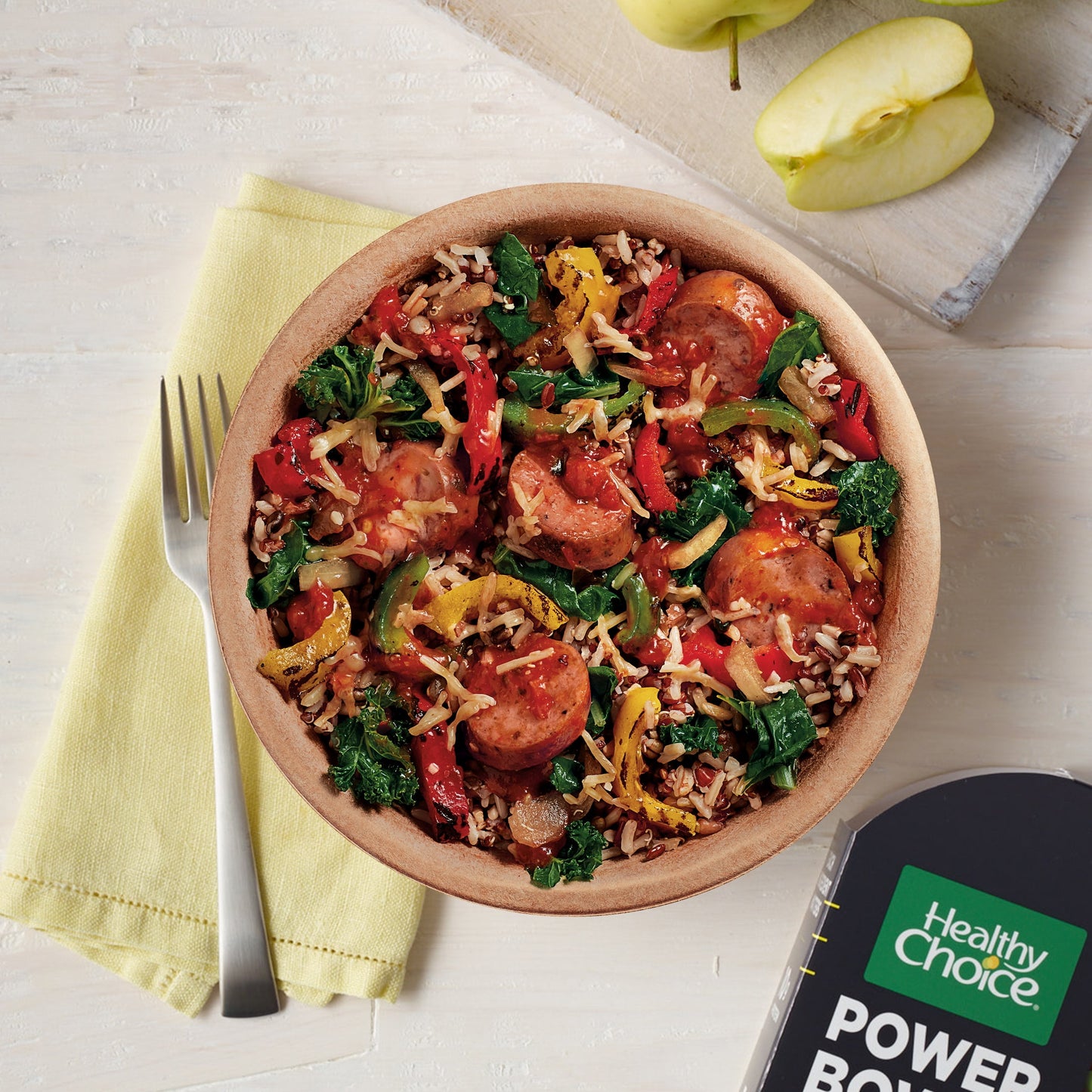 Healthy Choice Power Bowls Italian-Style Chicken Sausage & Peppers Frozen Meal, 9.25 oz (Frozen)