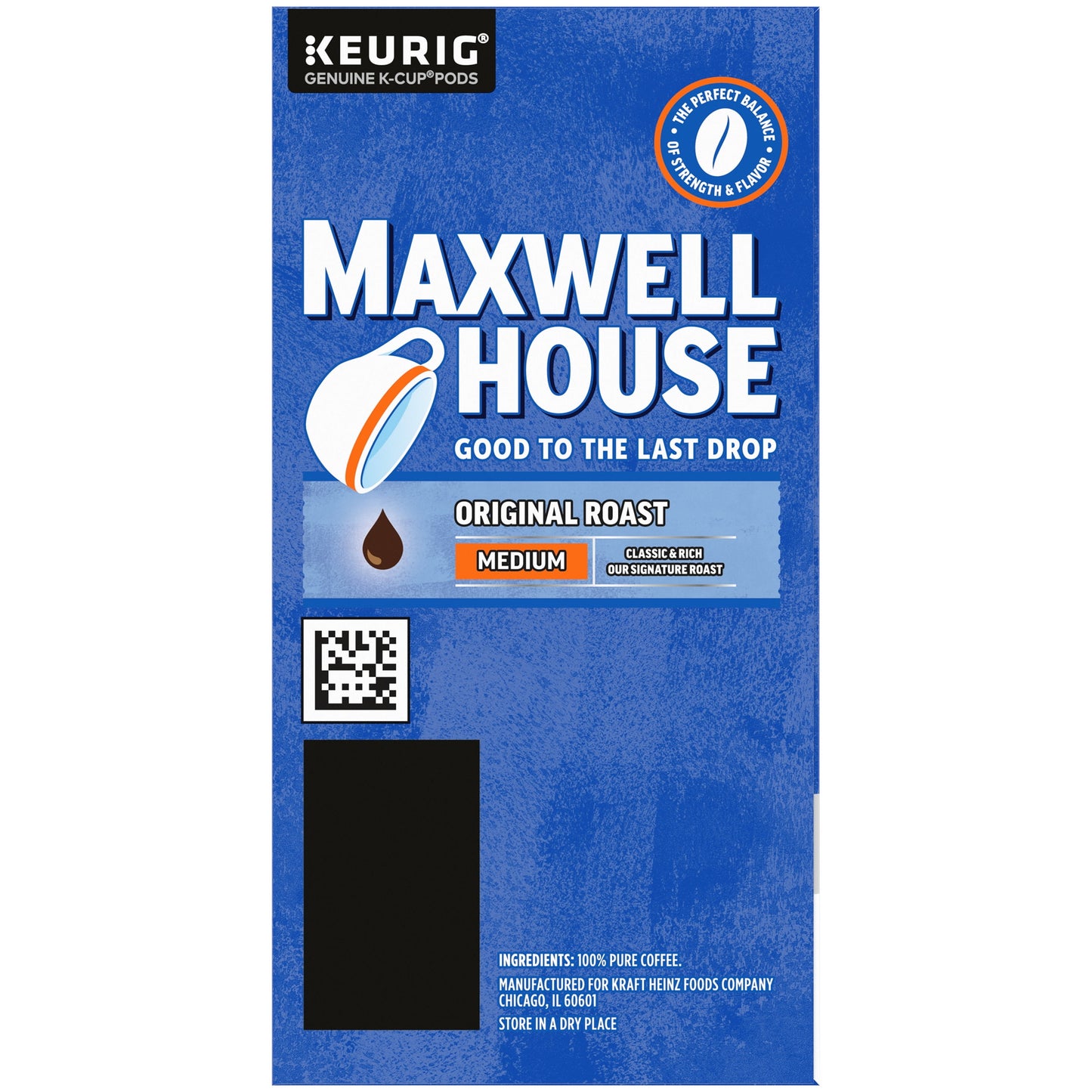 Maxwell House Original Roast Ground Coffee K-Cup Pods, Caffeinated, 24 ct - 8.3 oz Box