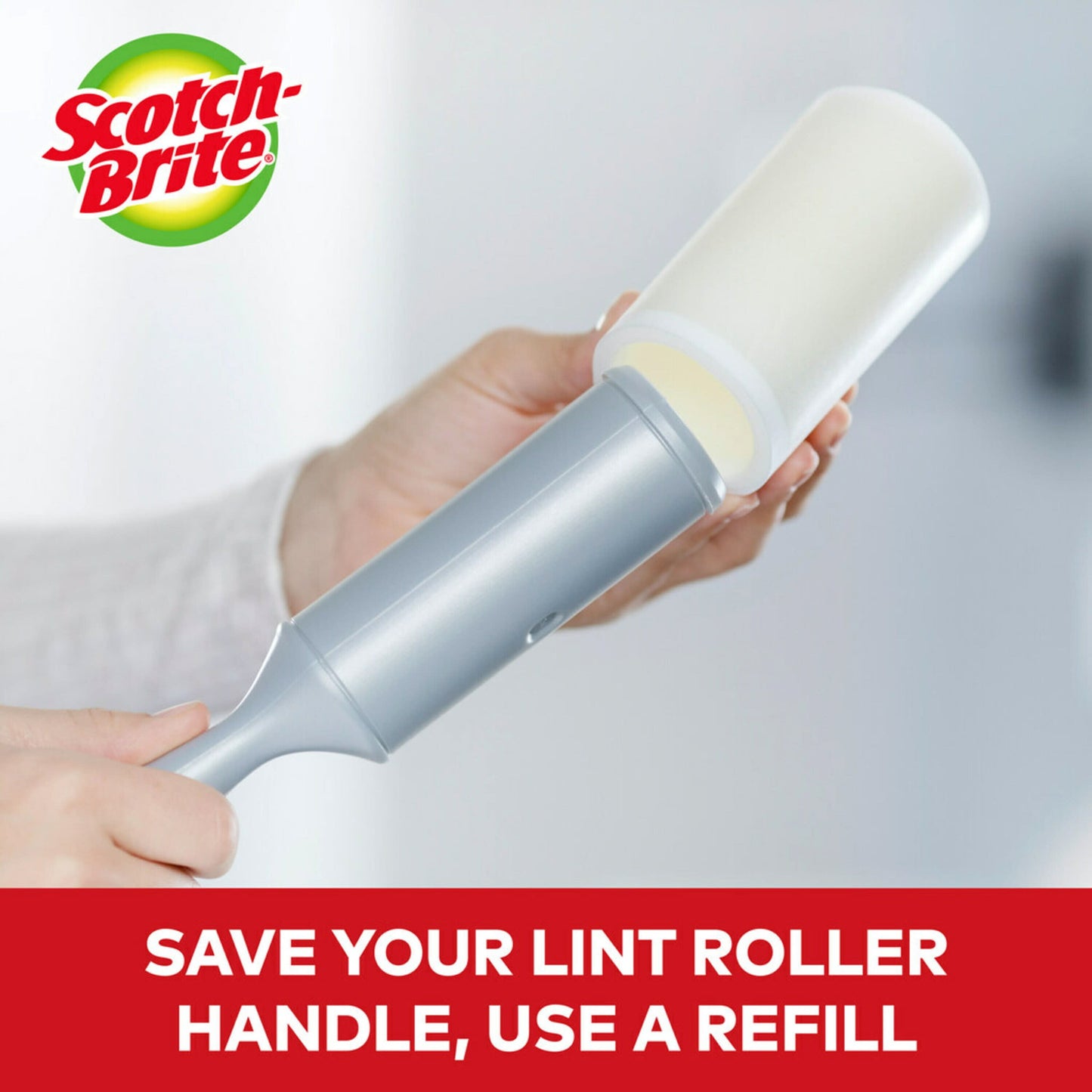 Scotch-Brite Lint Roller, 1 Roller, 95 Sheets