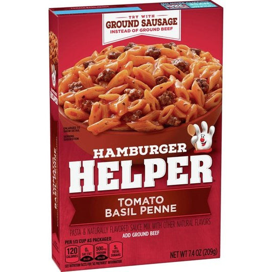 Hamburger Helper, Tomato Basil Penne, 7.4 oz Box