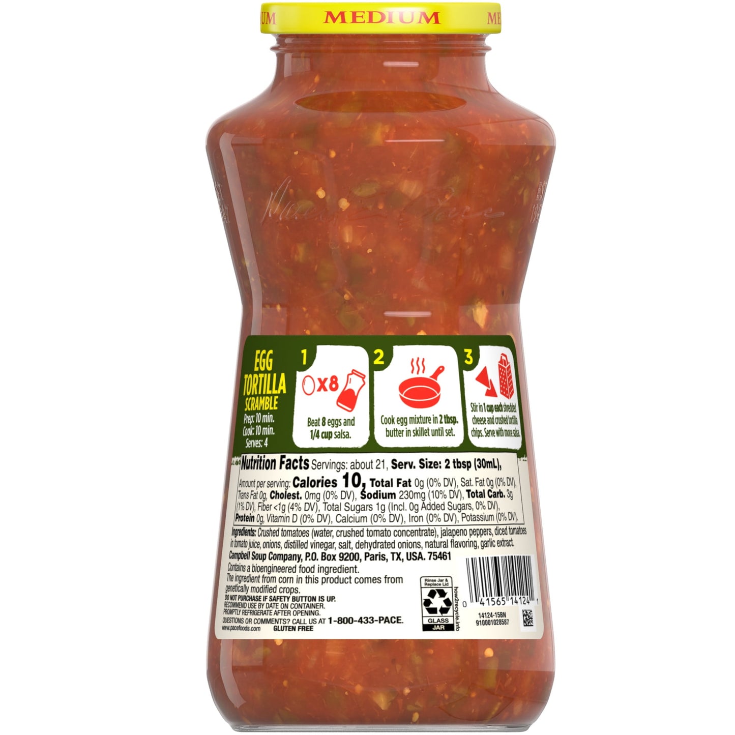 Pace Chunky Salsa Medium, 24 oz Jar