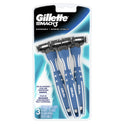 Gillette Mach3 Men’s Disposable Razors, 3 Count, Blue