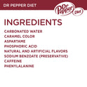 Diet Dr Pepper Soda Pop, 20 fl oz, Bottle