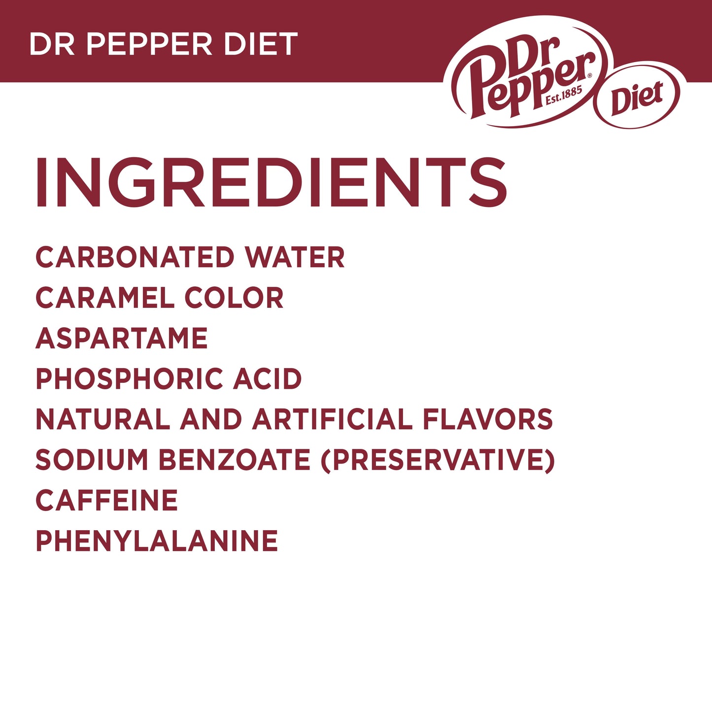 Diet Dr Pepper Soda Pop, 20 fl oz, Bottle