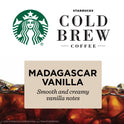 Starbucks Cold Brew Coffee, Madagascar Vanilla Flavored, Multi-Serve Concentrate, 32 oz