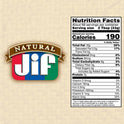 Jif Natural Creamy Peanut Butter Spread Twin Pack, 80-Ounce